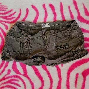 American Eagle Camo Shorts with rope belt Size 2.